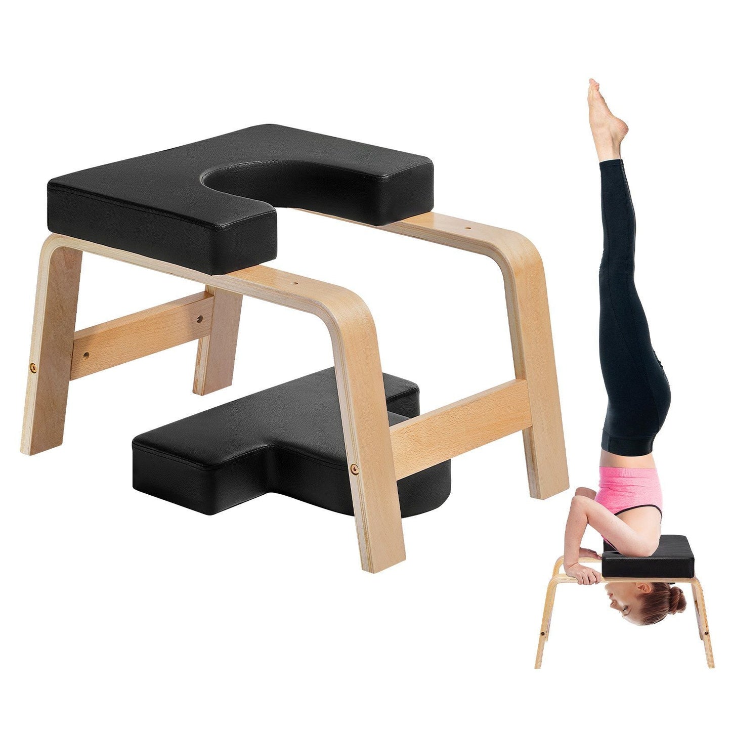 VEVOR Yoga Headstand Bench Inversion Chair - Black
